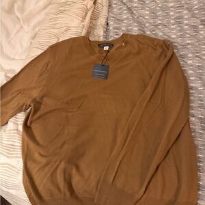 Saks Fifth Avenue Unisex Brown Crewneck Sweater